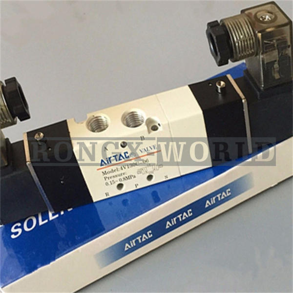 ONE AirTAC 4V130C06B 4V130C-06 DC24V Solenoid Valve NEW