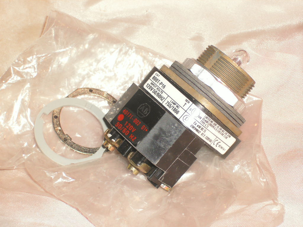 ALLEN BRADLEY 800T-P16 SERIES T PILOT LIGHT MODULE 120V 800TP16