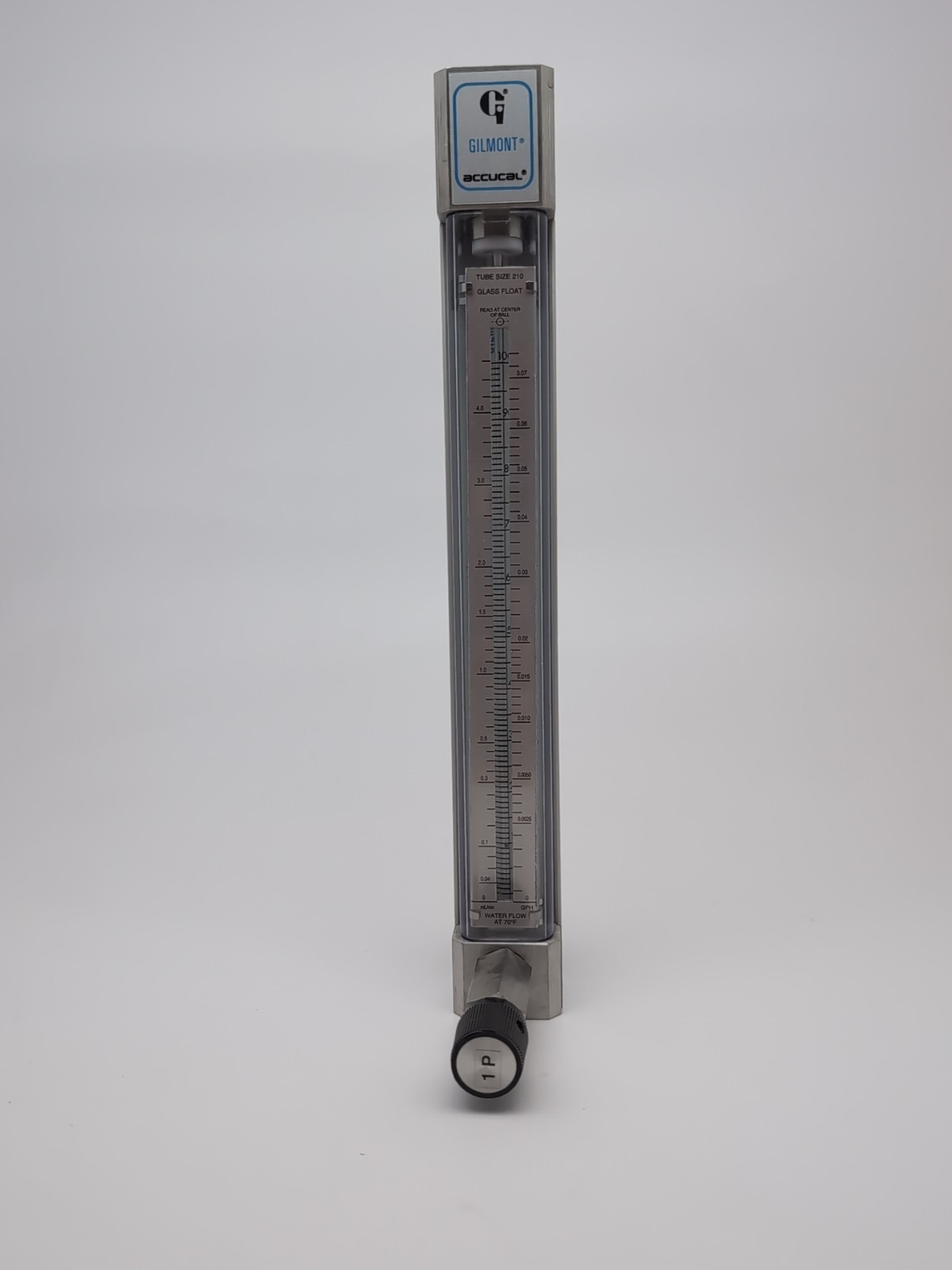 Gilmont Instruments Accucal GF-4552-1200 Direct-Reading Flow Meter Tube Size 210