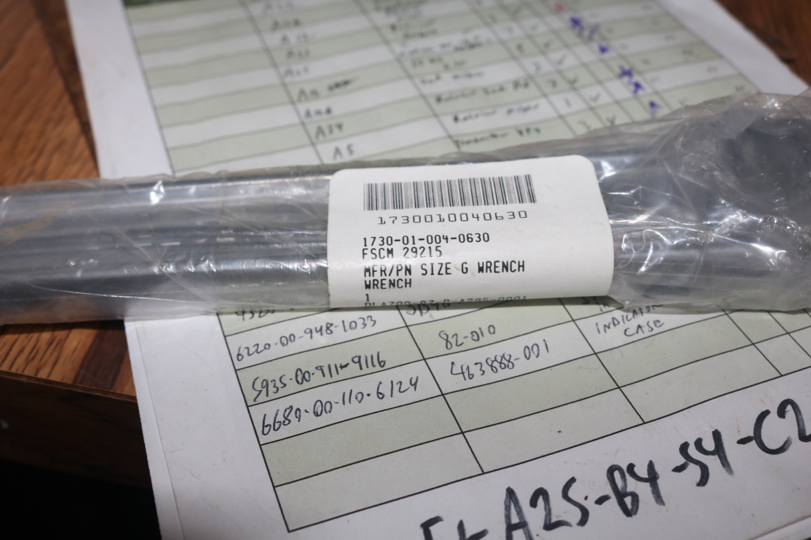 NOS Homestead valve wrench G 1599=A 1730-01-004-0630