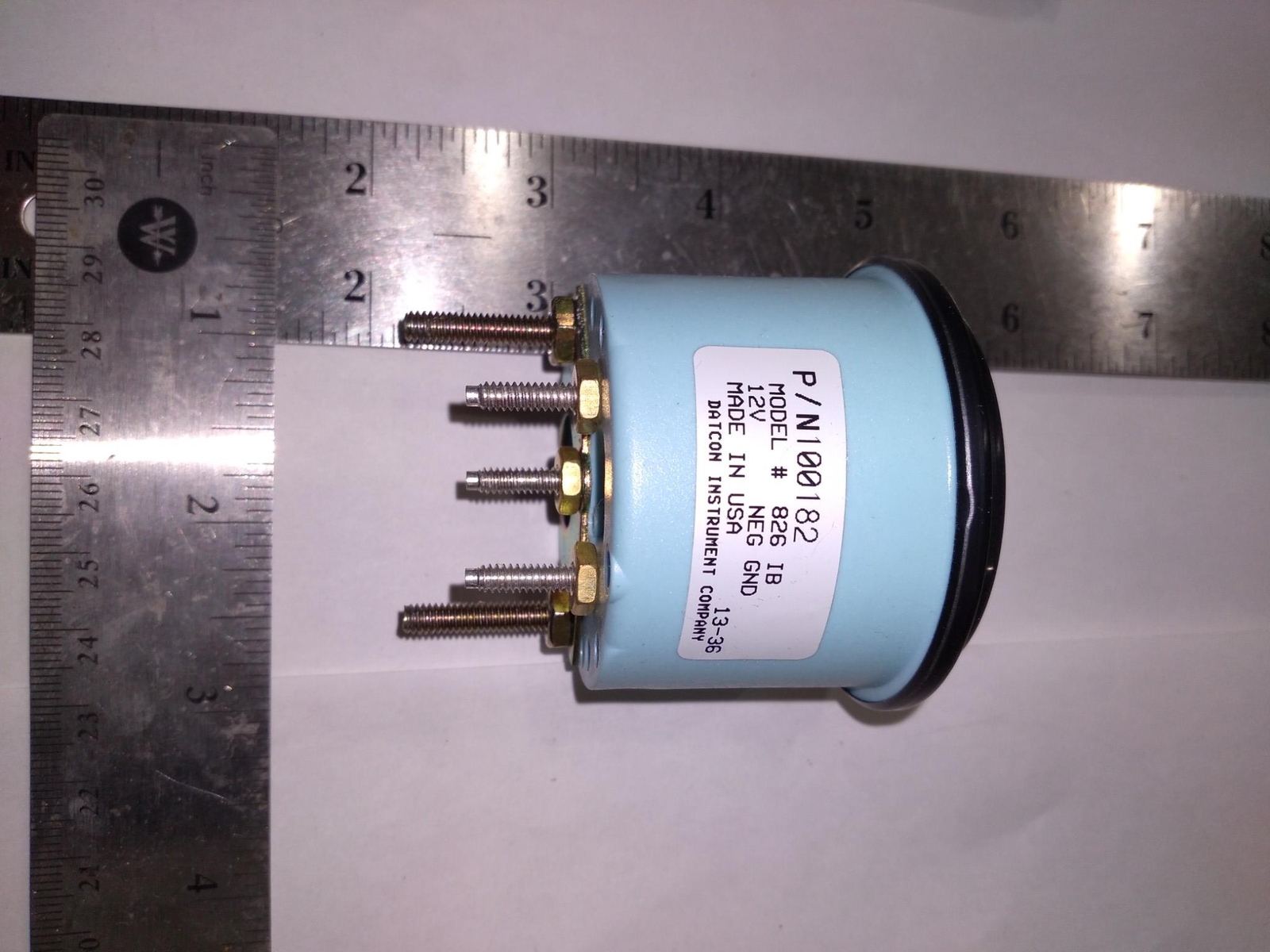 DATCON INSTRUMENT N100182 826 IB 12V 280 PSI 140C