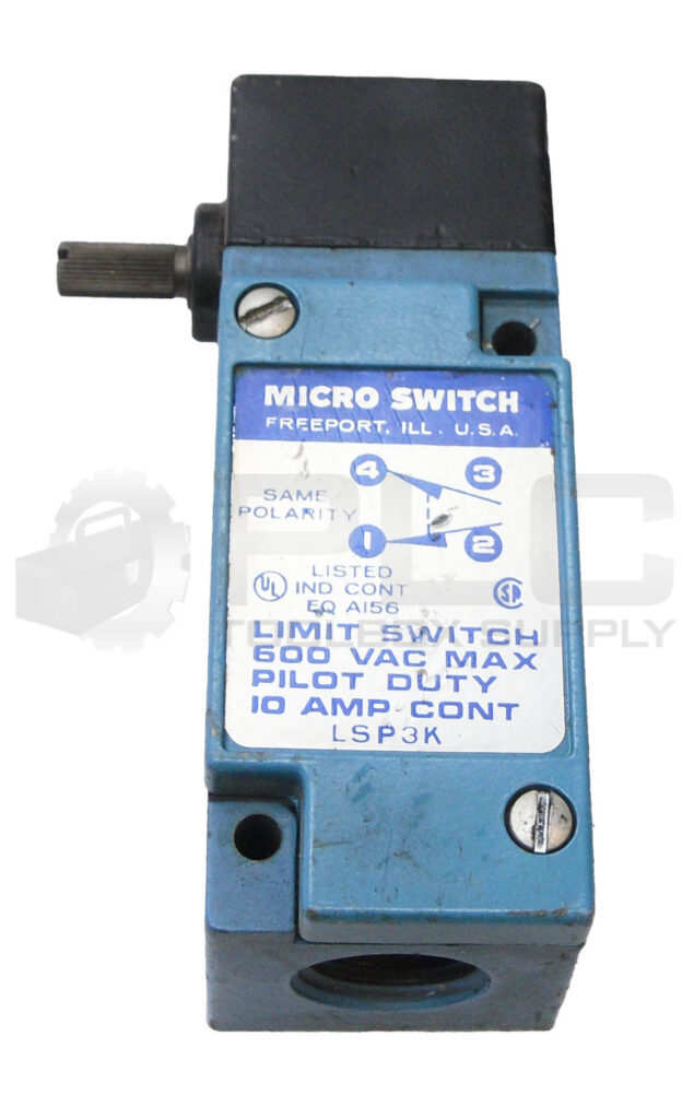 MICROSWITCH LSP3K LIMIT SWITCH 600VAC 10A