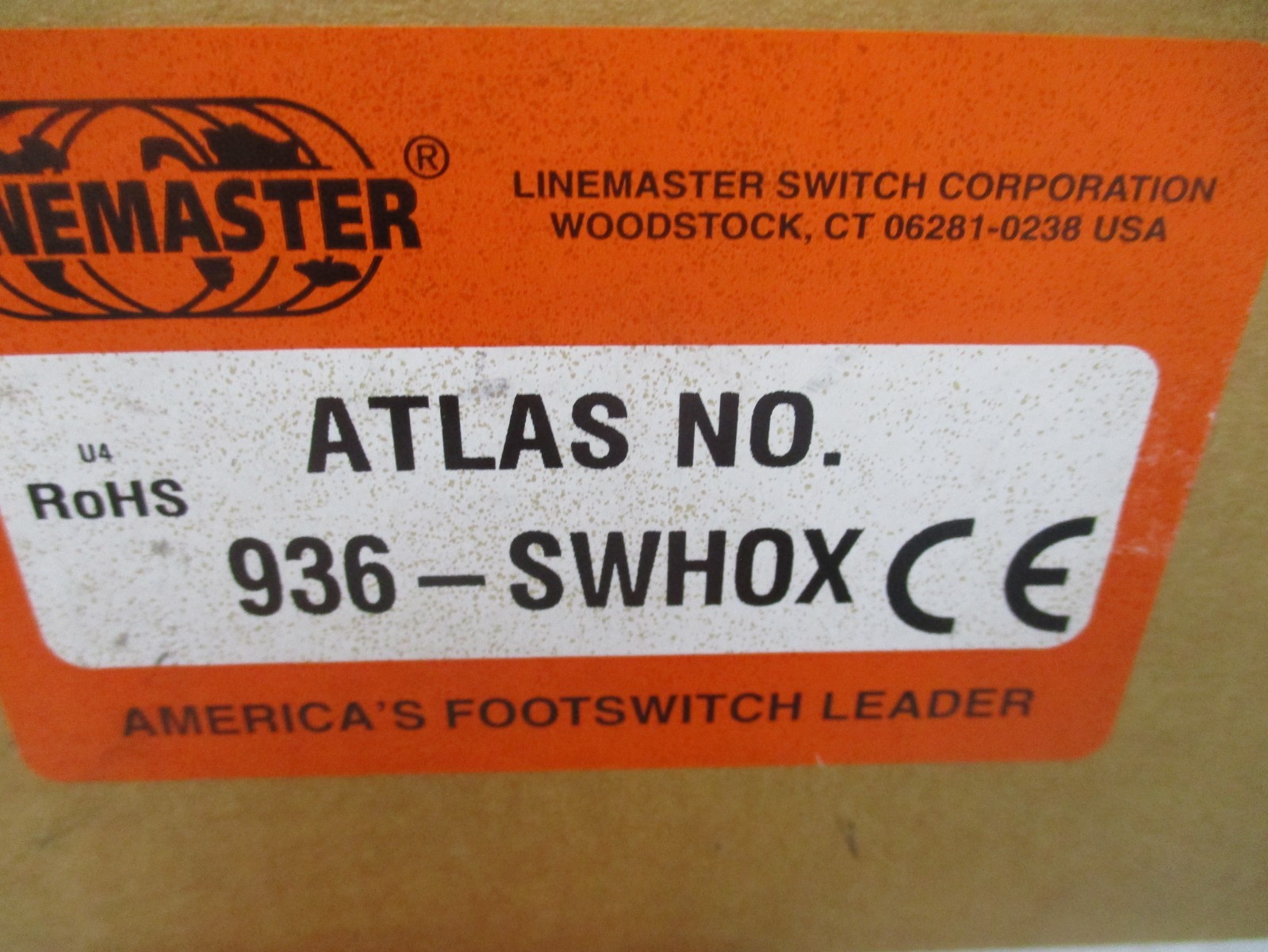 LINEMASTER 936-SWHOX, FOOT SWITCH, XA0058