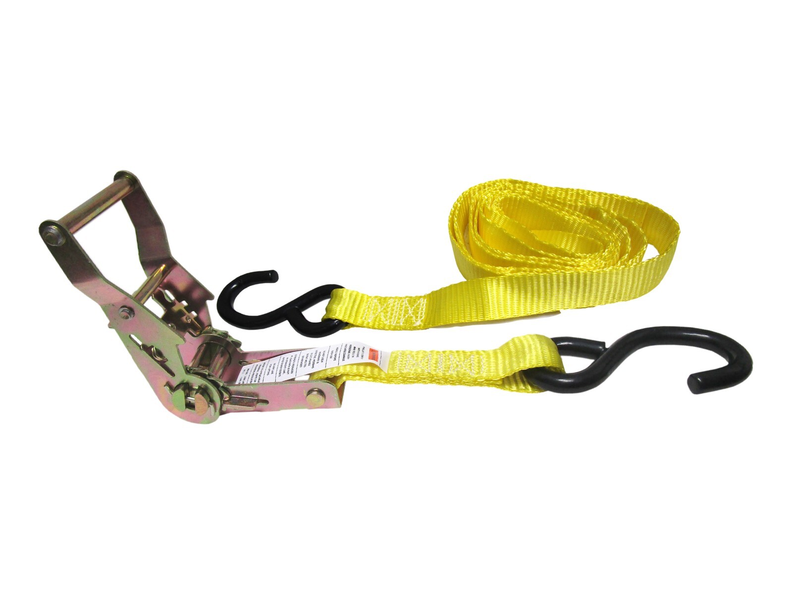1″ inch x 8 feet Ratchet Tie Down Strap S Hook Cargo Control (Pack of 2)