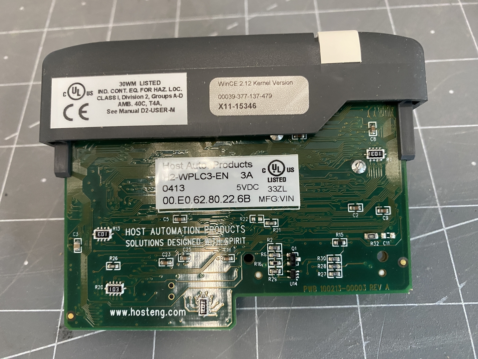 Host Automation Products WinPLC CPU Module PN: H2-WPL3-EN REV 3AA