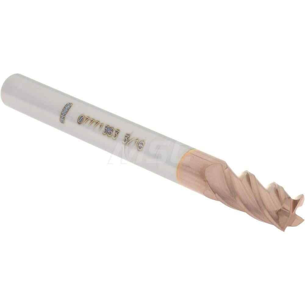 Accupro 12182761 Square End Mill: 3/16″ Dia, 3/8″ LOC, 3/16″ Shank, 2″ OAL