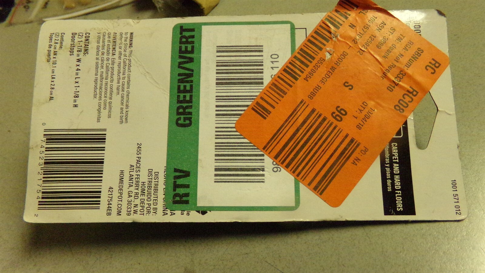 NEW Everbilt 1001 571 012 Doorstop 333710 1001571012 *FREE SHIPPING*