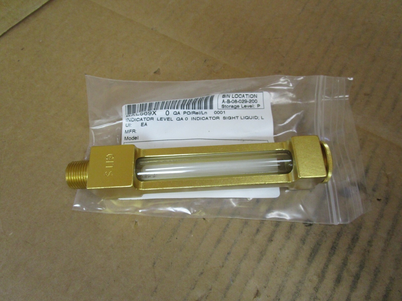 Gits Brass Liquid Sight Level Indicator Gauge BAL569X 3/8″ NPT Threaded New