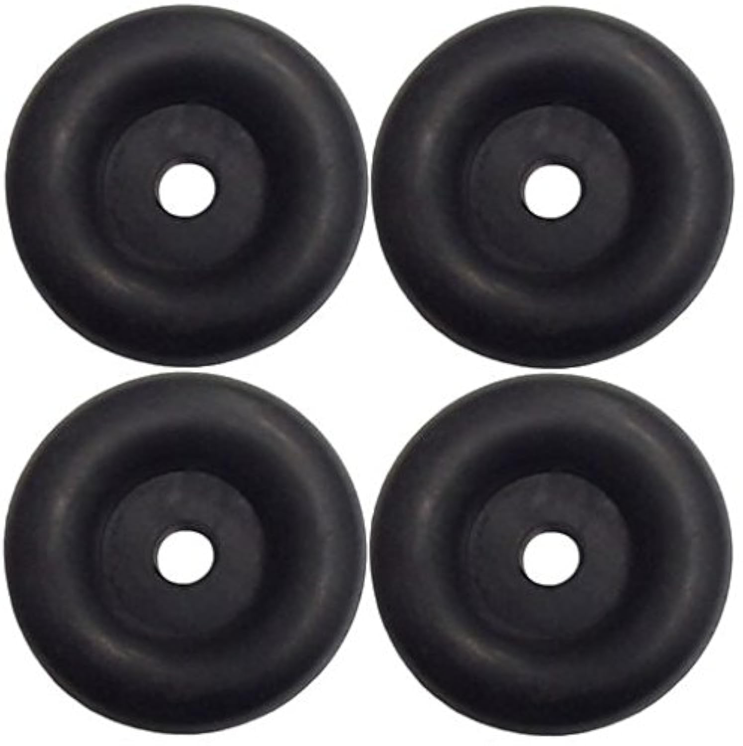 2.5″ Trailer Ramp Door Bumpers – Round Rubber Stops for Truck Cargo Hatch (4