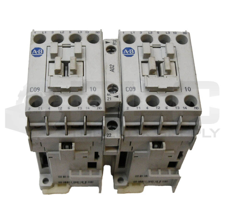 ALLEN BRADLEY 104-C09ZJ22 /B CONTACTOR W/ (2) 100-C09Z*10 /A W/ 100-FSD250 /A