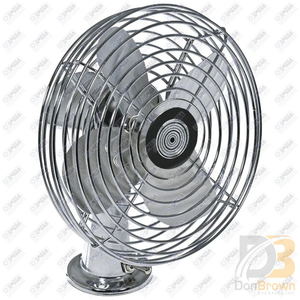 DASH MOUNTED 2 SPEED FAN CHROME 12V 25-10030
