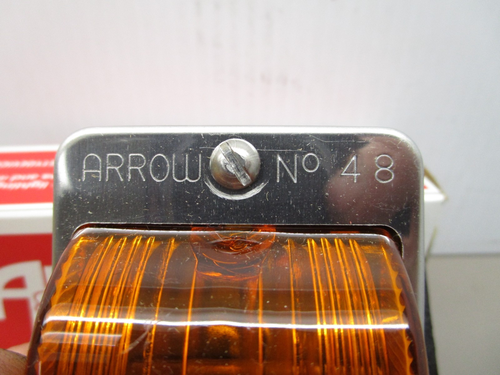 Arrow 048-75-312 No.48 Clearance Lamp Assembly Amber / Chrome 20045 Lens