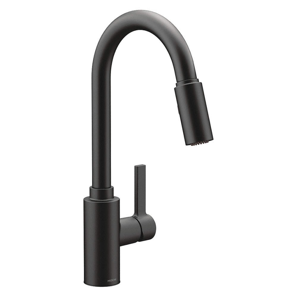 GENTA 7882BL Gooseneck,Matte Black,Moen,Gena,Brass 494M06