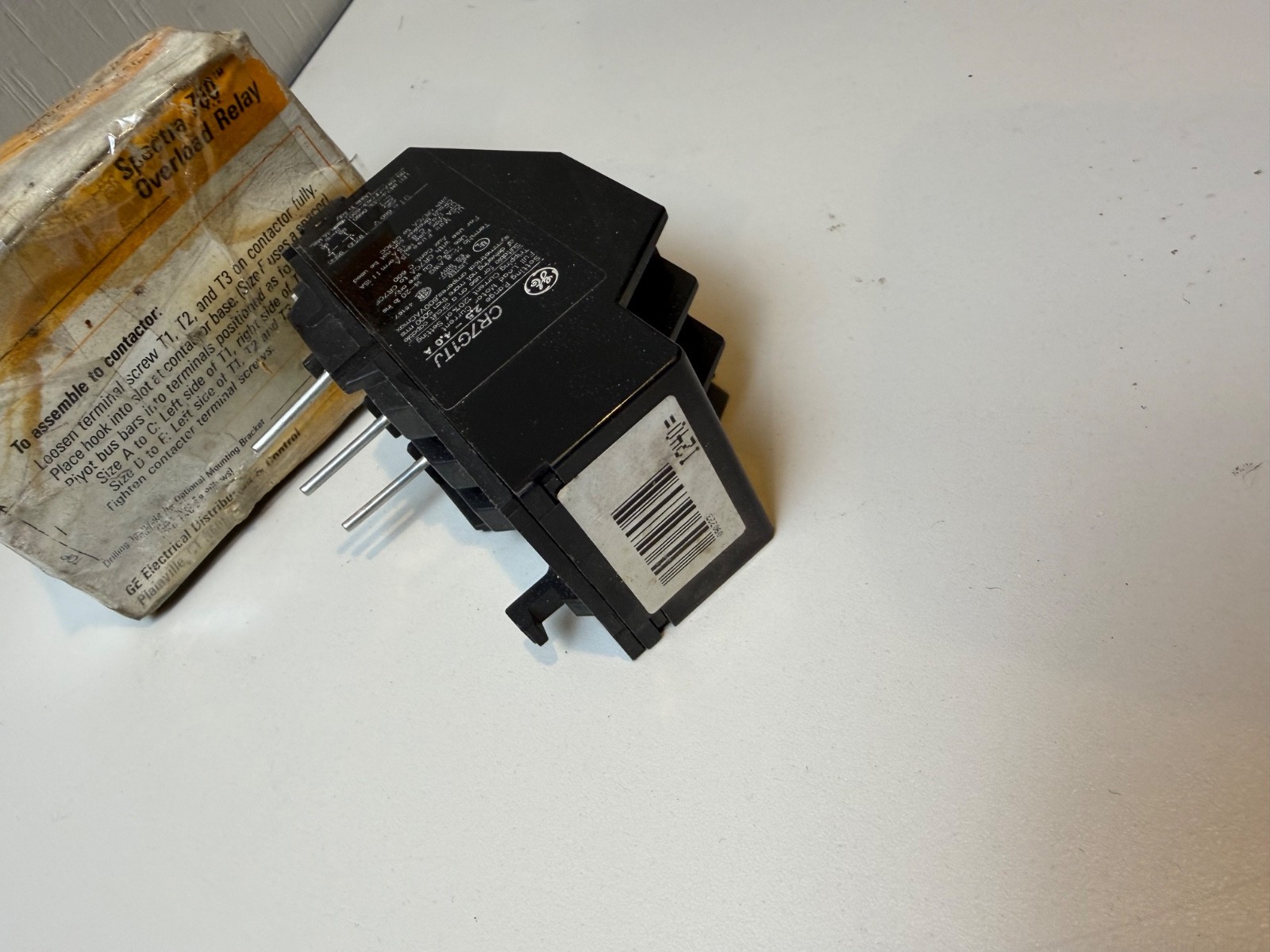 GE CR7G1TJ Spectra 700 Overload Relay Type: Manual/Stop Reset 2.5-4.0 Amps