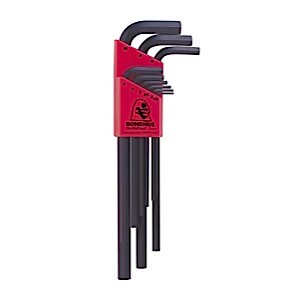 Bondhus Set 9 Hex L-Wrenches 1.5-10mm Long (12199)