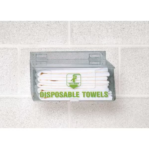Disposable Bath Towels, Paper, White, For Use With, Emergency Shower Stations