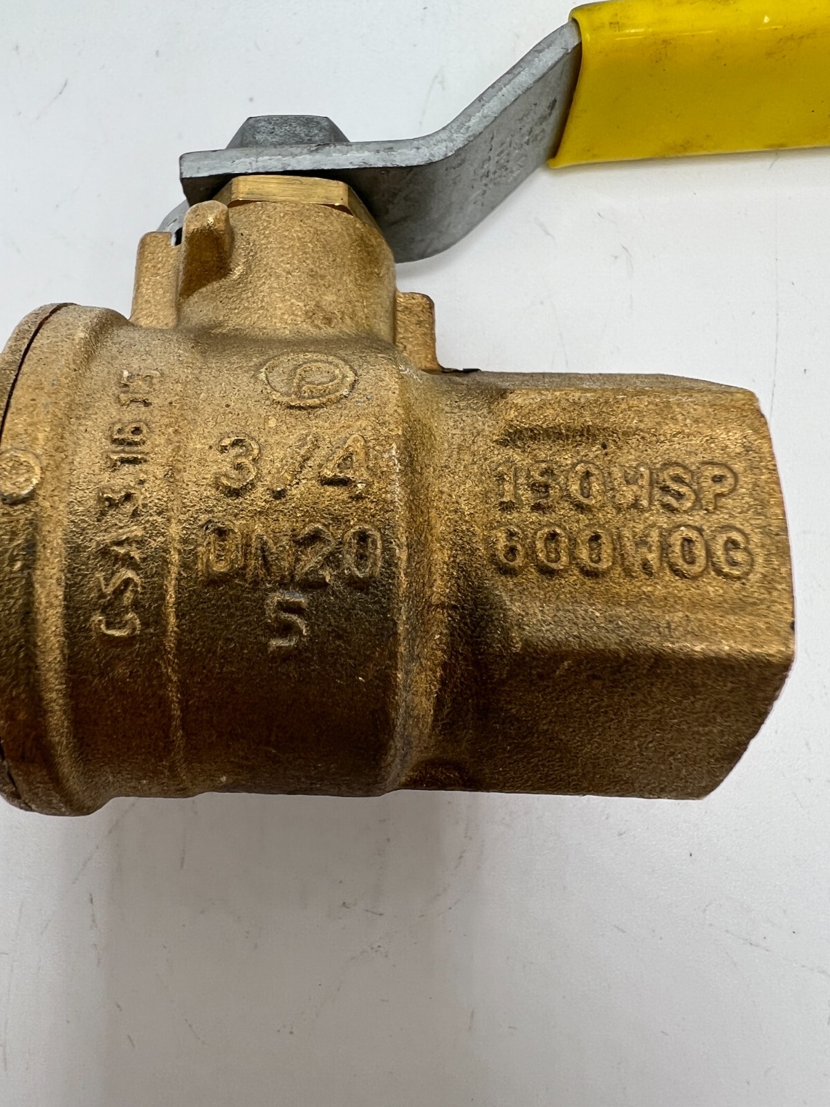 Jomar 3/4″ TWO PIECE BRASS, GAS SHUT OFF BALL VALVE T-100NE