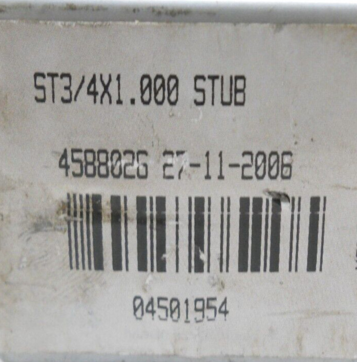NEW ISCAR ST3/4X1.000 STUB E, 1-1/2 X 1/2 X 1IS, 4588026