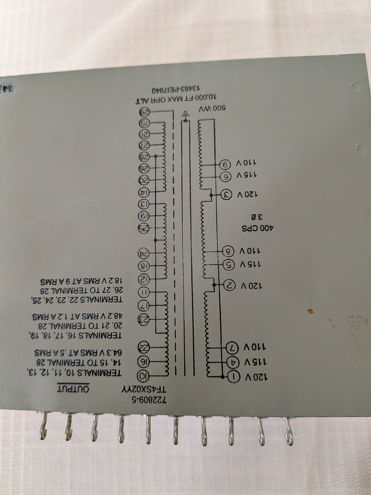 NOS Precision Electronics Power Transformer PEI-7940
