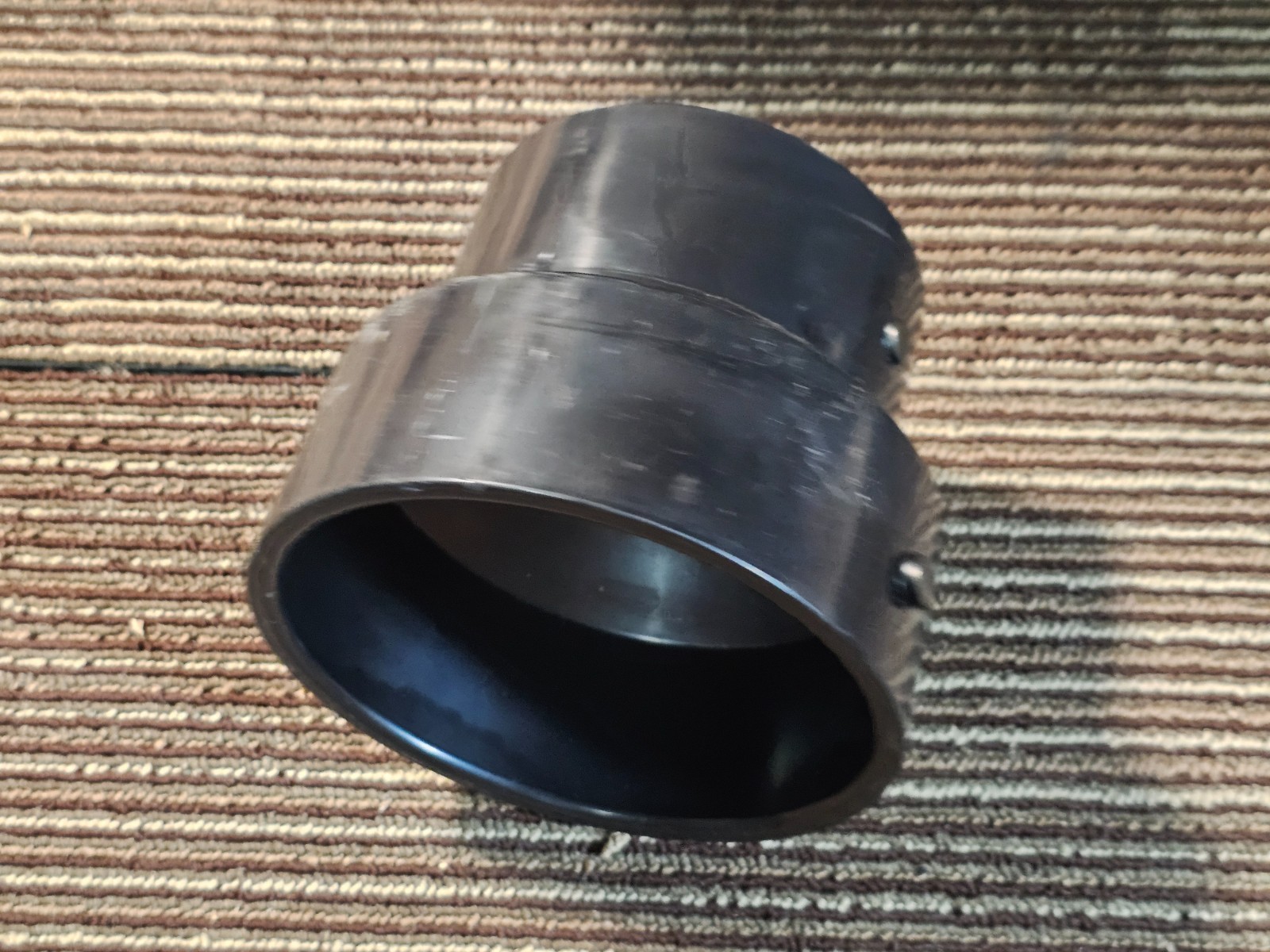 (QTY 10) NIBCO I010000 5801 4″ x 3″ Hub x Hub ABS DWV Reducing Coupling, Black