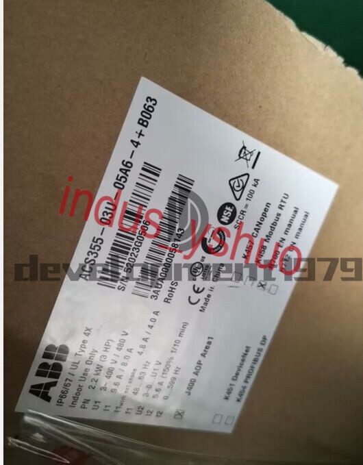 1PCS NEW ABB inverter ACS355-03U-05A6-4+B063