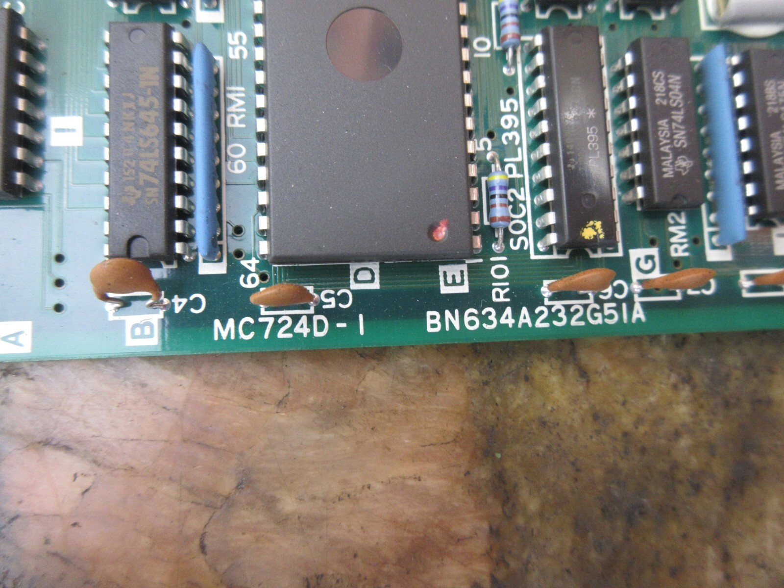 MITSUBISHI CIRCUIT BOARD MC724D-1 BN634A232G51A OKK MCV500 CNC VERTICAL MILL