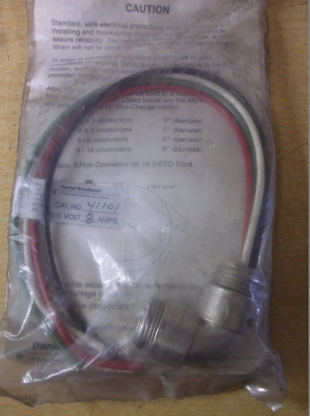NEW Brad Harrison 41101 Mini-Change 4-Pin Receptacle Connector *FREE SHIPPING*