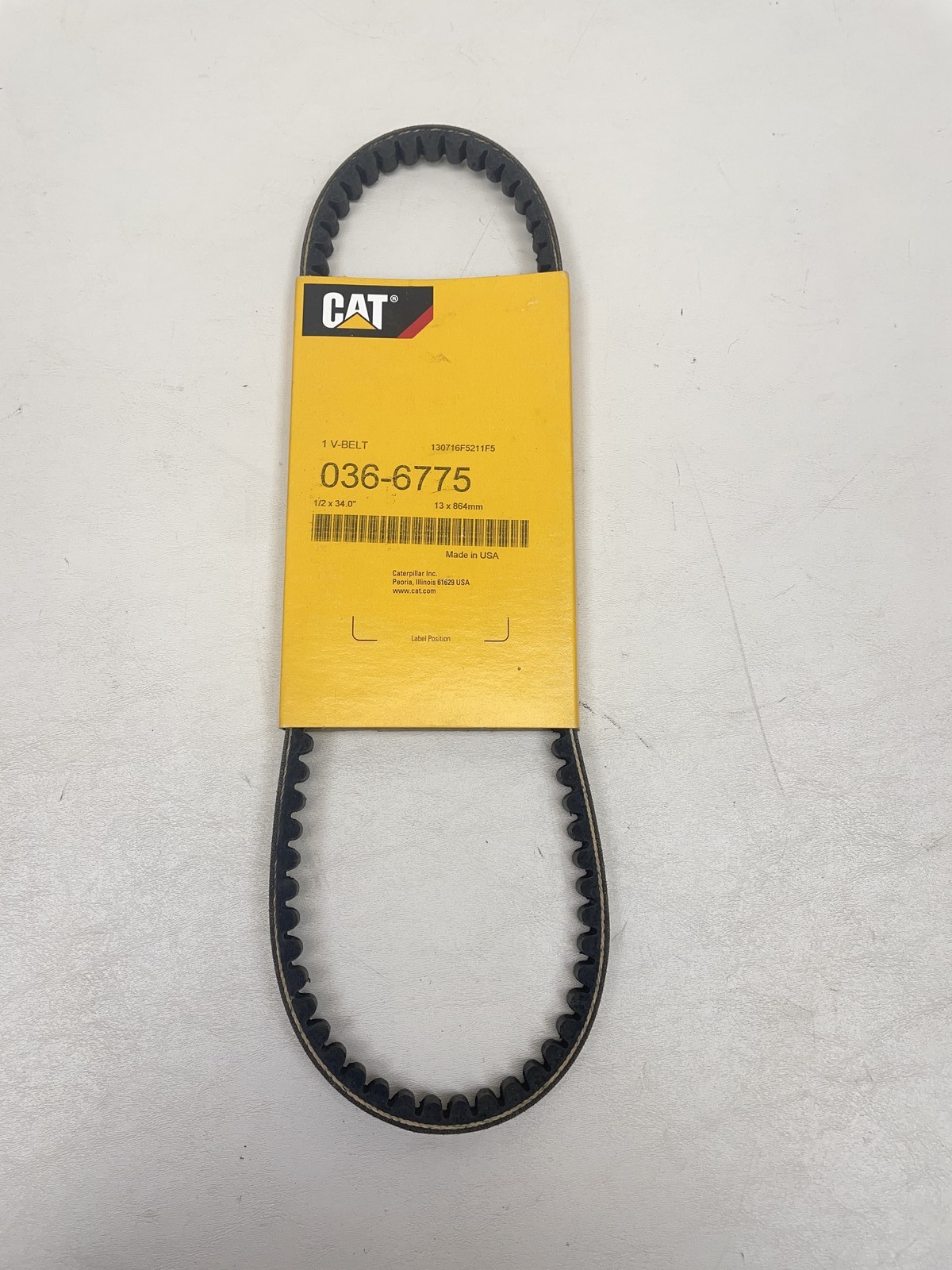CATERPILLAR / CAT 036-6775 V-BELT CONSTRUCTION INDUSTRIAL