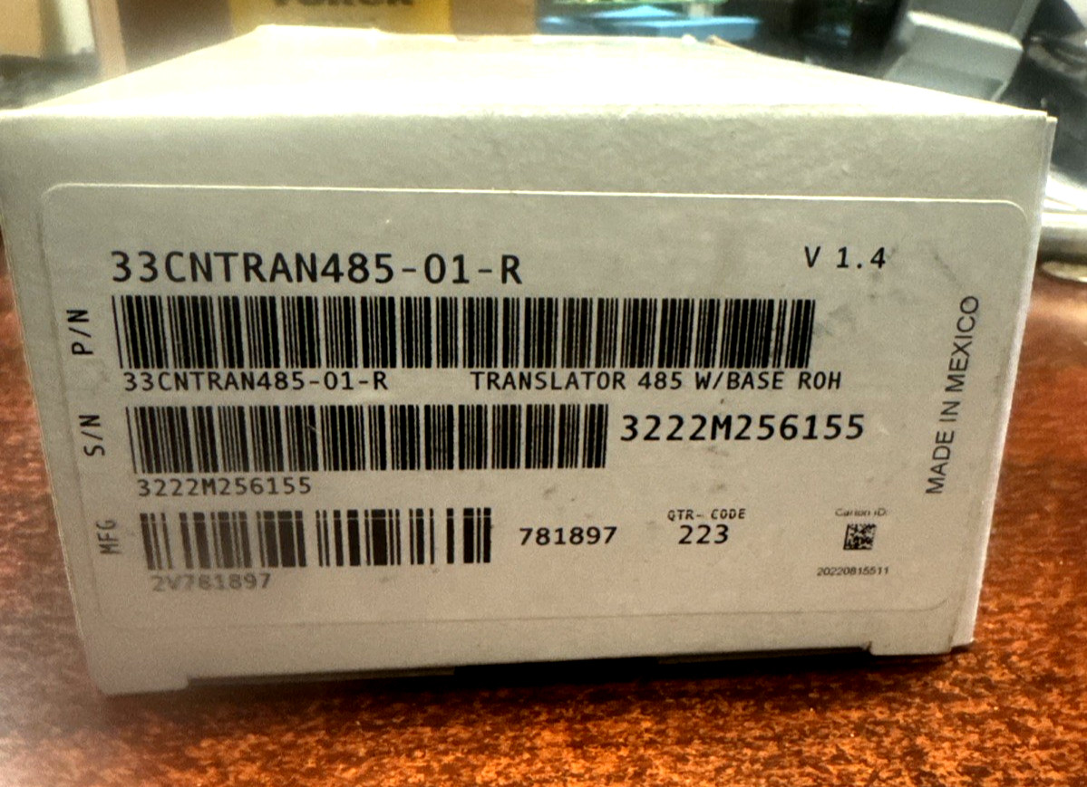 Carrier 33CNTRAN485‑01‑R BACnet Modbus Translator OEM HVAC Communication Module