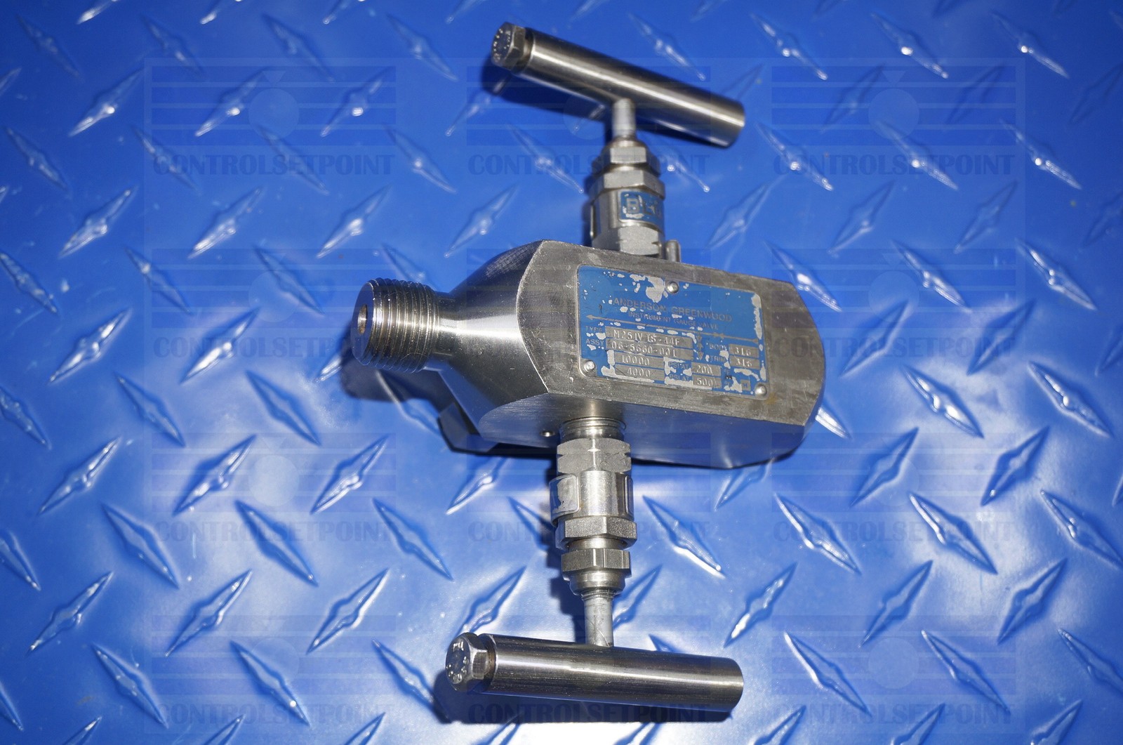 ANDERSON GREENWOOD MANIFOLD M251VIS-44F 2 VALVE MANIFOLD NSP