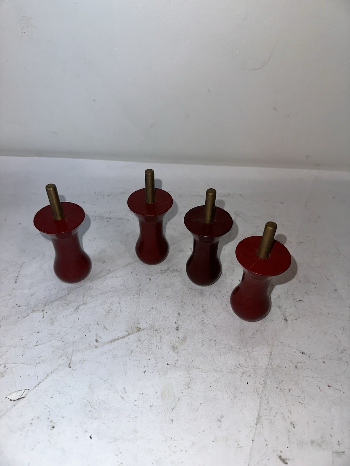 Vintage Theater Industrial Control Handle Lot Red Black Brass Knobs Kliegl Bros?