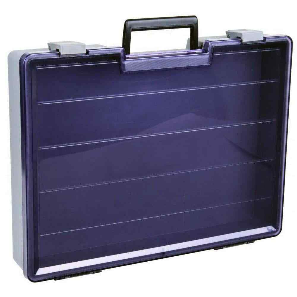 Flambeau 711-2 One-Compartment Gray Storage Box, 15-1/2″W x 2-1/2″H x 11-3/4″D
