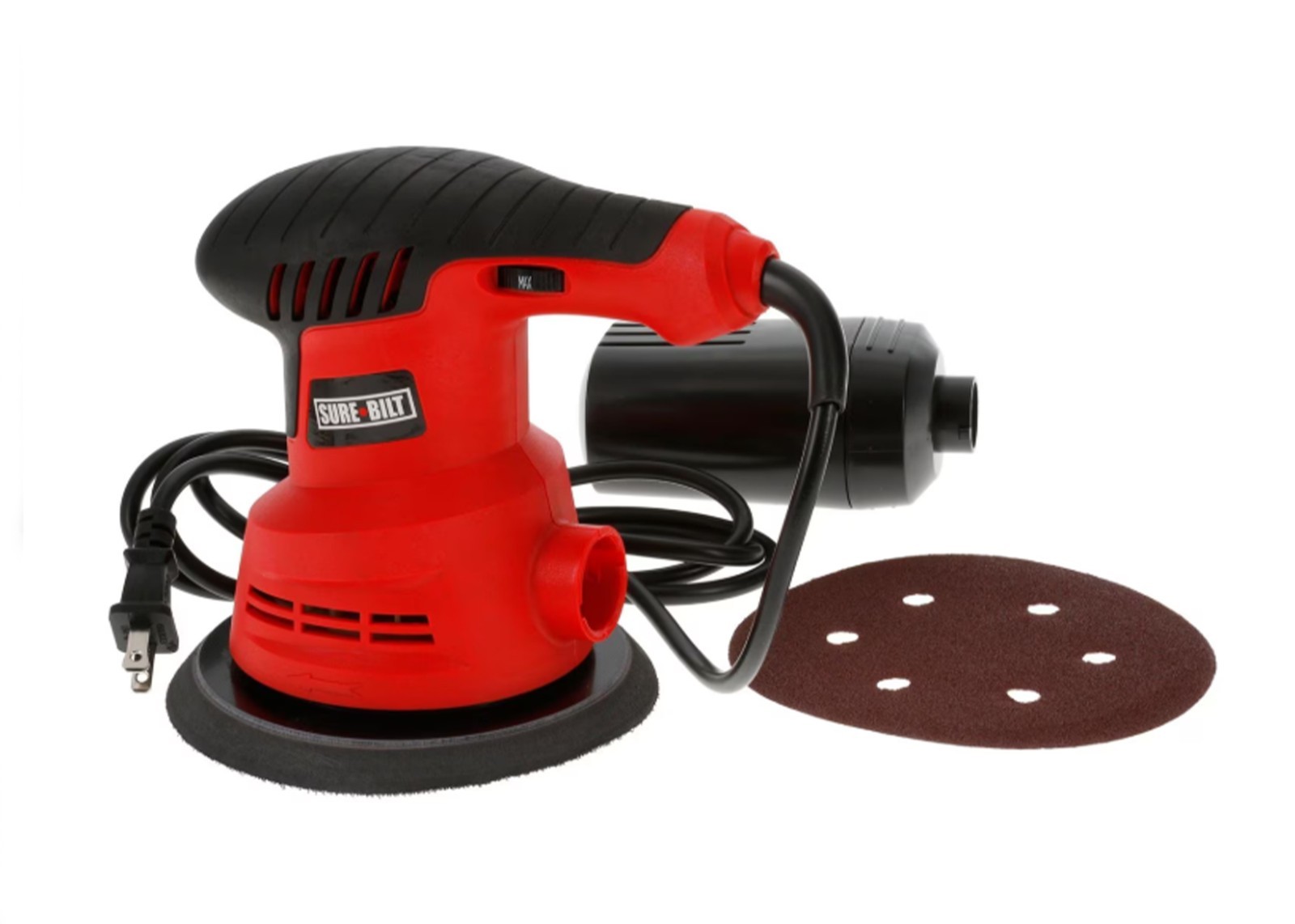 Sure Bilt 6″ Electric Random Orbital Palm Sander Variable Speed Wood Tool G1749