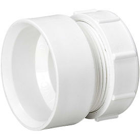 PVC Streamline Trap Adapter, 1-1/2″ x 1-1/4″, Hub x Slip Joint, Sch 40