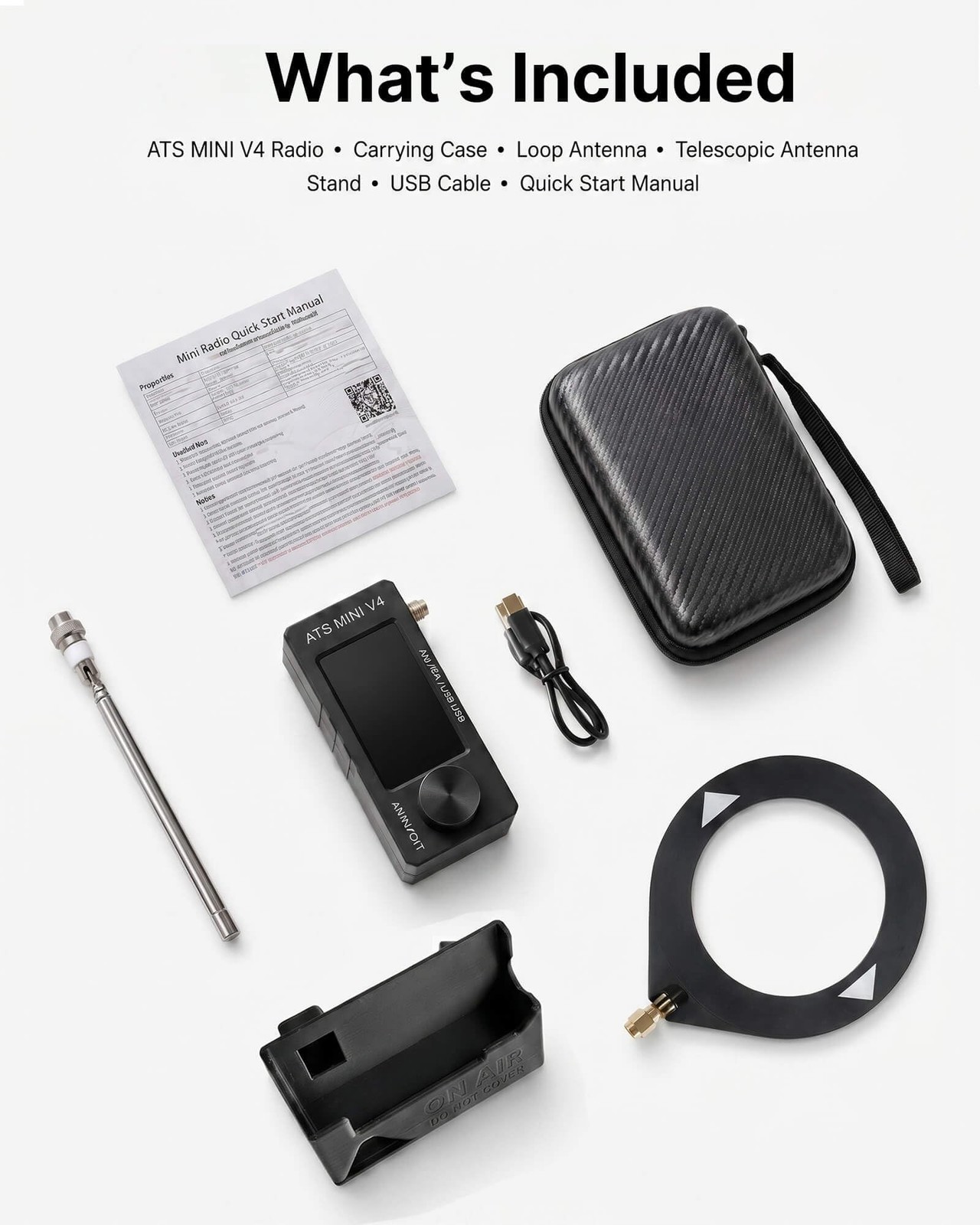 Upgraded ATS MINI V4 SI4732 Mini Radio, Pocket-Sized Shortwave Receiver, All …