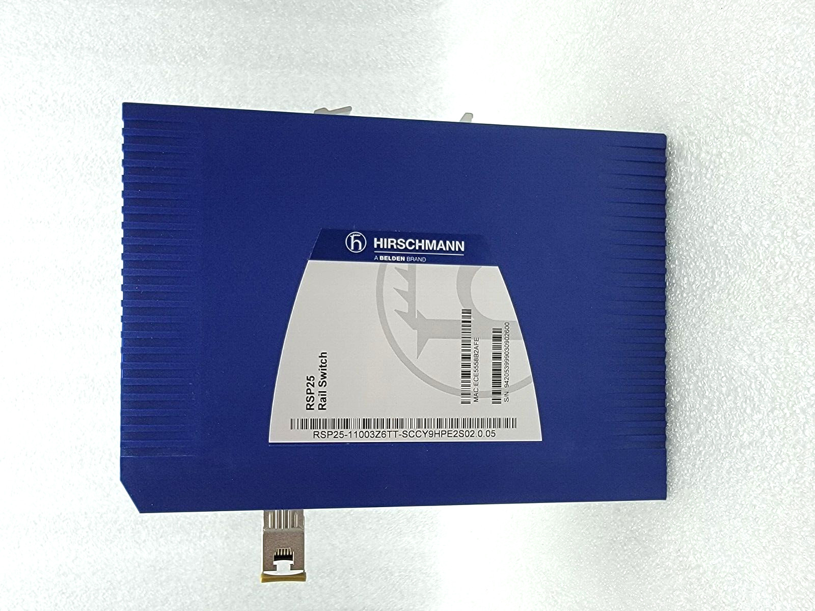 NEW HIRSCHMANN RSP25 RAIL SWITCH WITH AXCEN SFP-100TX COPPER SFP 8 PORT