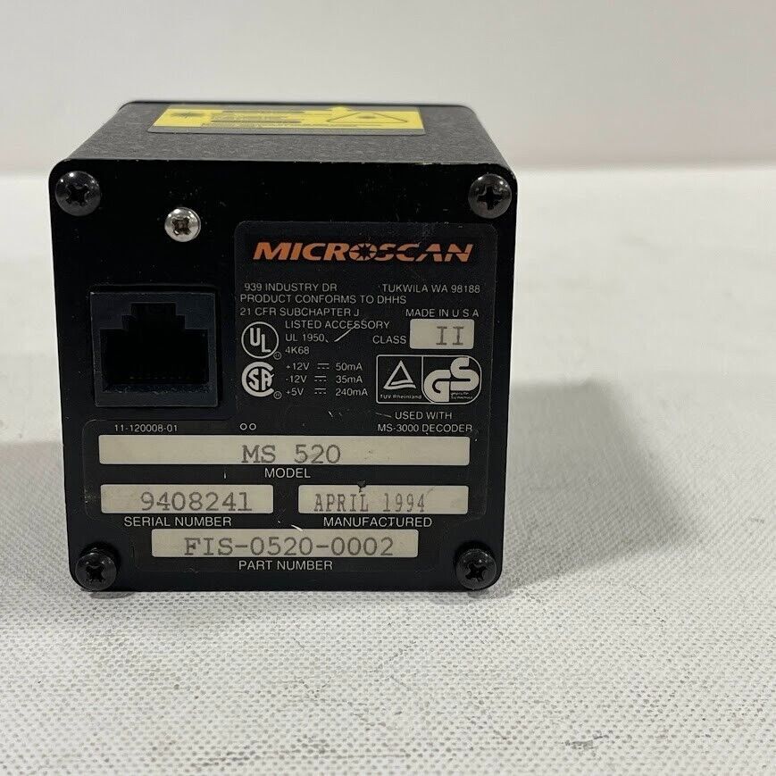Microscan MS 520 Bar Code Scanner
