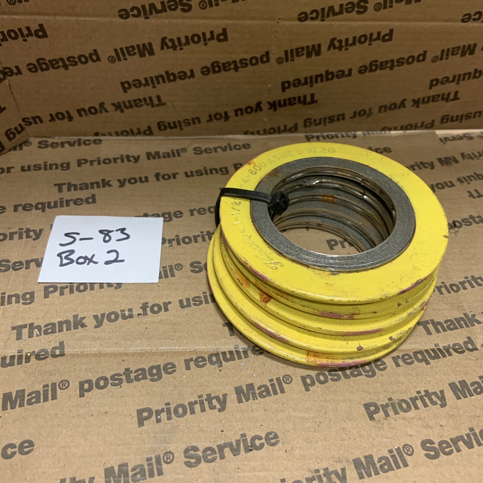 LOT OF 5 FLEXITALLIC 1-1/2 3/4/600 Spiral Wound Metal Gasket ASME B16.20 316FG
