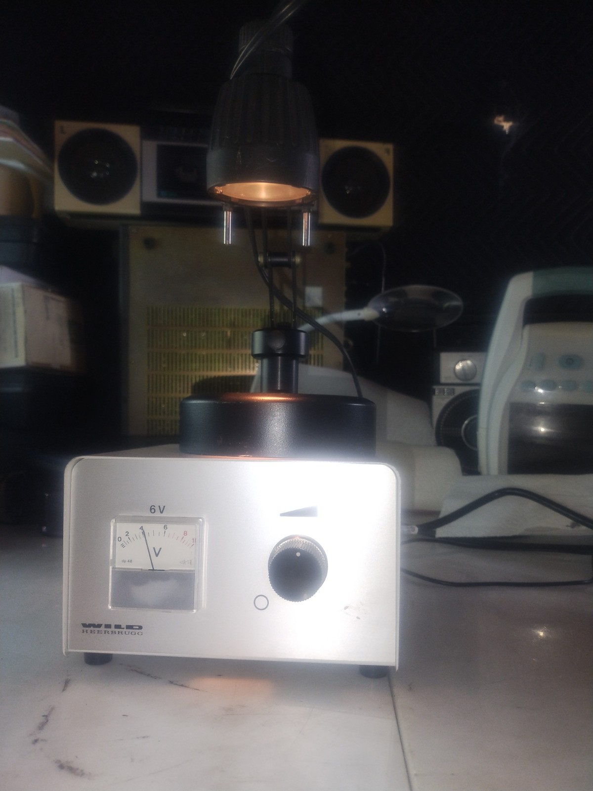 Wild Heerbrugg MTR 28 Microscope Power Supply/Light And Stand