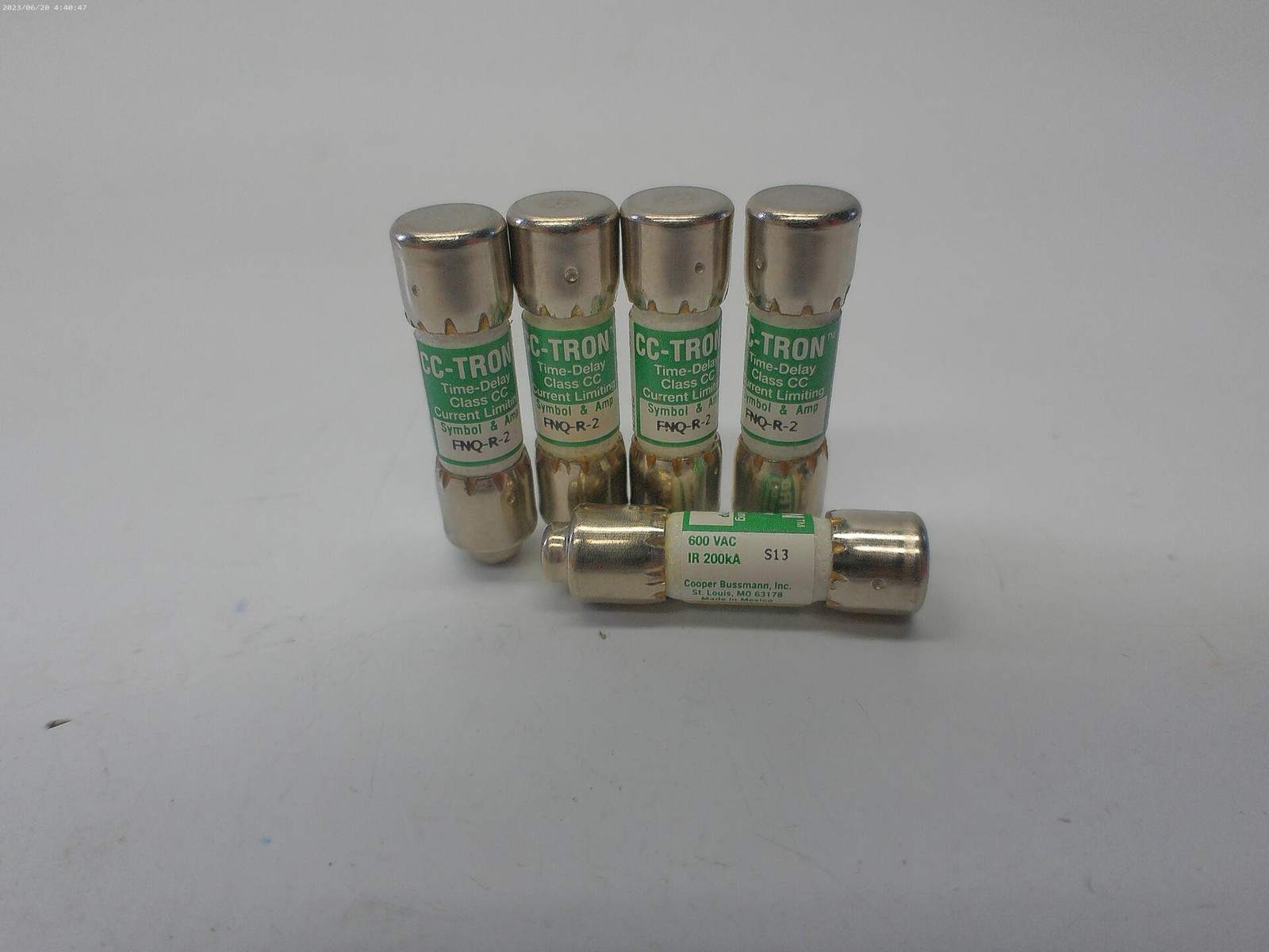 CC-TRON FNQ-R-2 FUSE LOT OF 5 NSNP