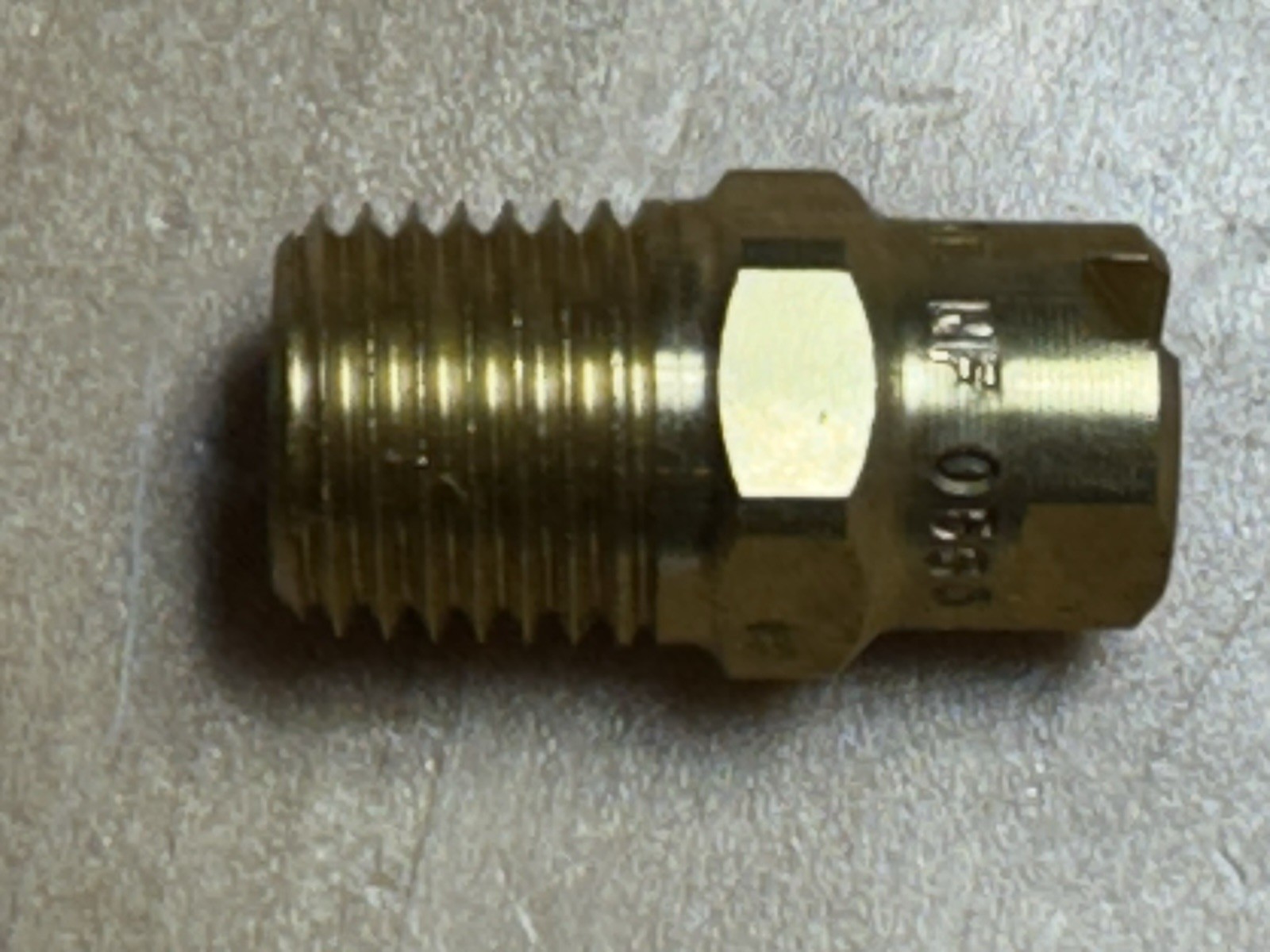 20 – BETE NF 0565 Flat Fan Nozzle 65 degrees Spray Angle, 0.5 GPM Mfr# 44390 LOT