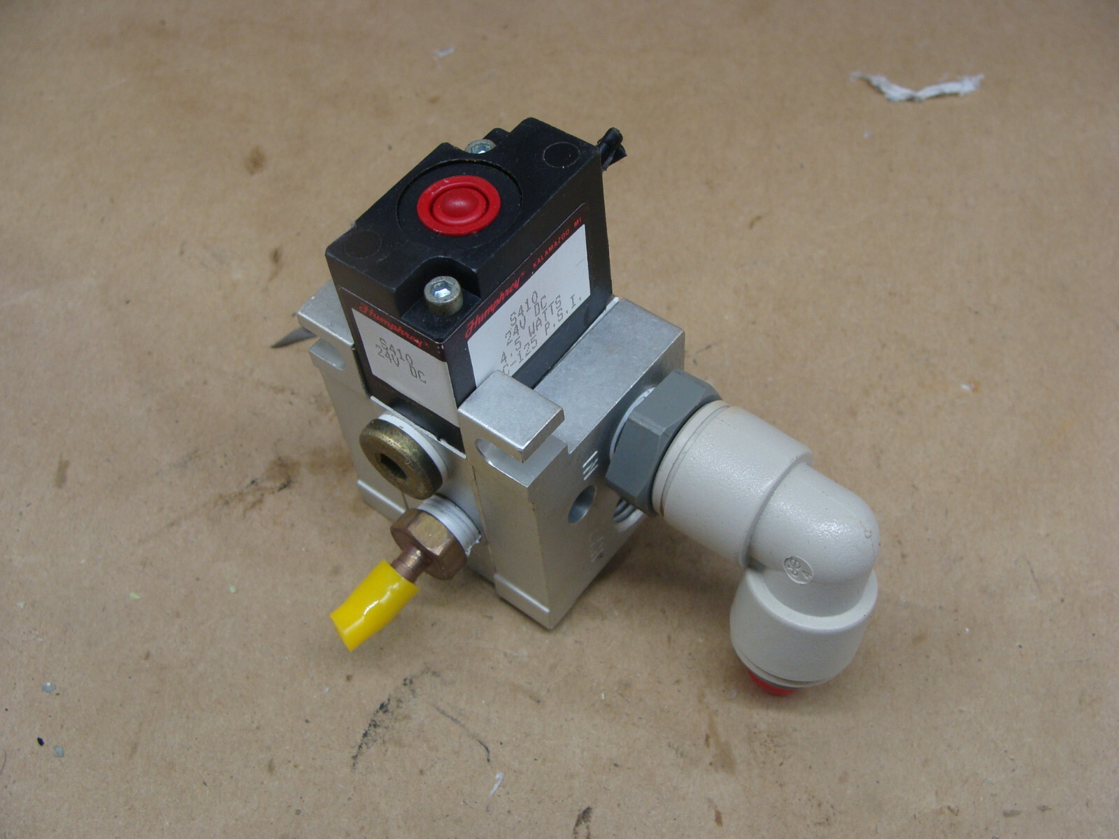 HUMPHREY S410 24 VDC SOLENOID VALVE W/MANIFOLD