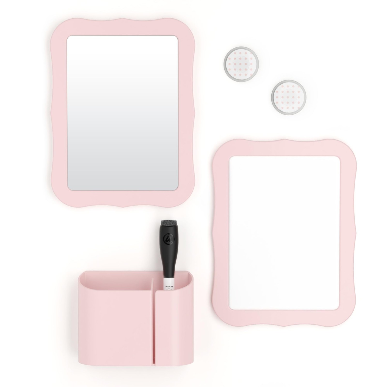 U Brands Locker Accessories Kit, Back to School 7″W x 3.5″H, Blush