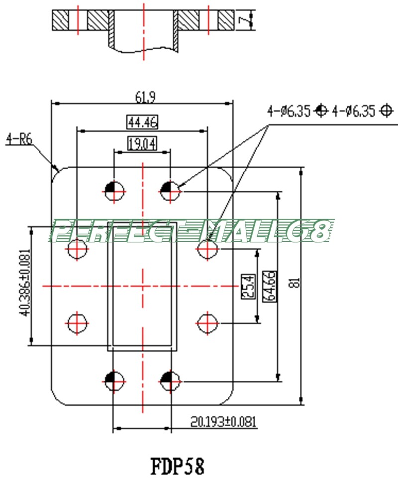 1× NEW 4.64-7.05GHz BJ58 (WR159) YERKON Waveguide Coaxial Adapter Converter