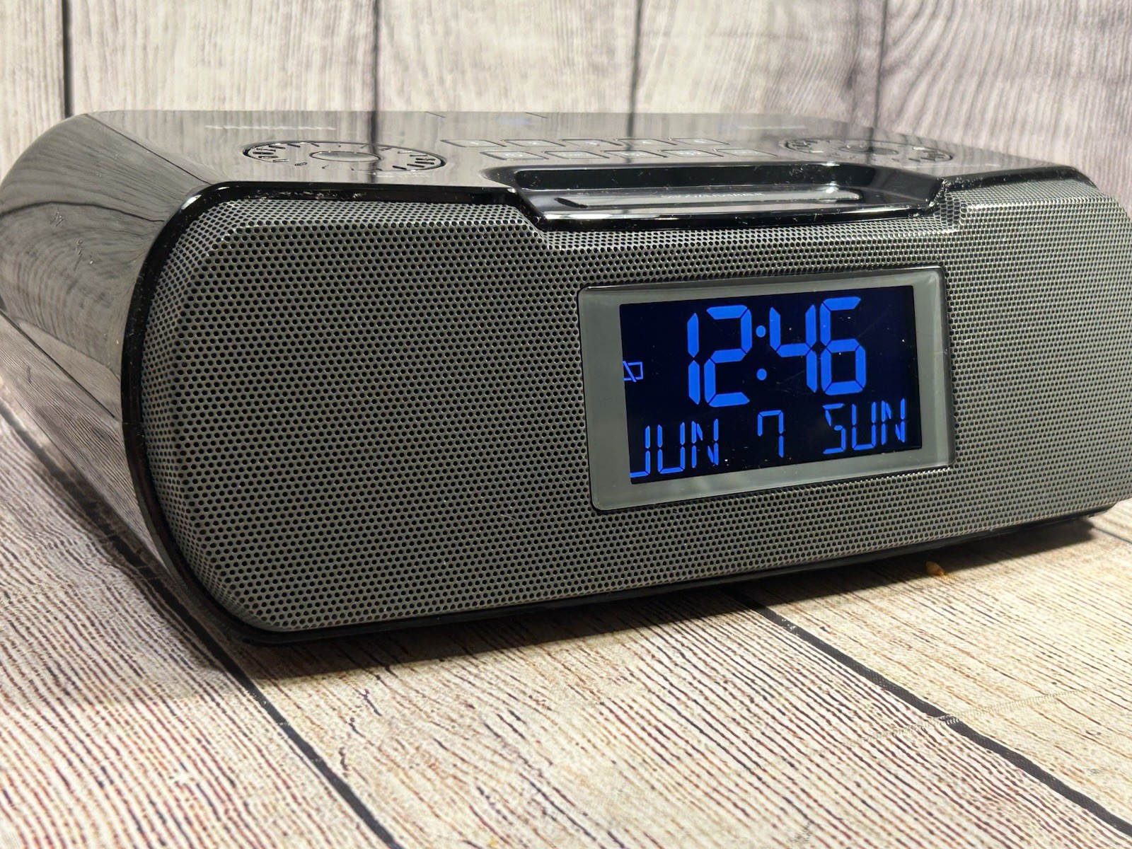 Sangean RCR-20 Bluetooth Alarm Clock Radio AM FM Dual Alarm Tested Works