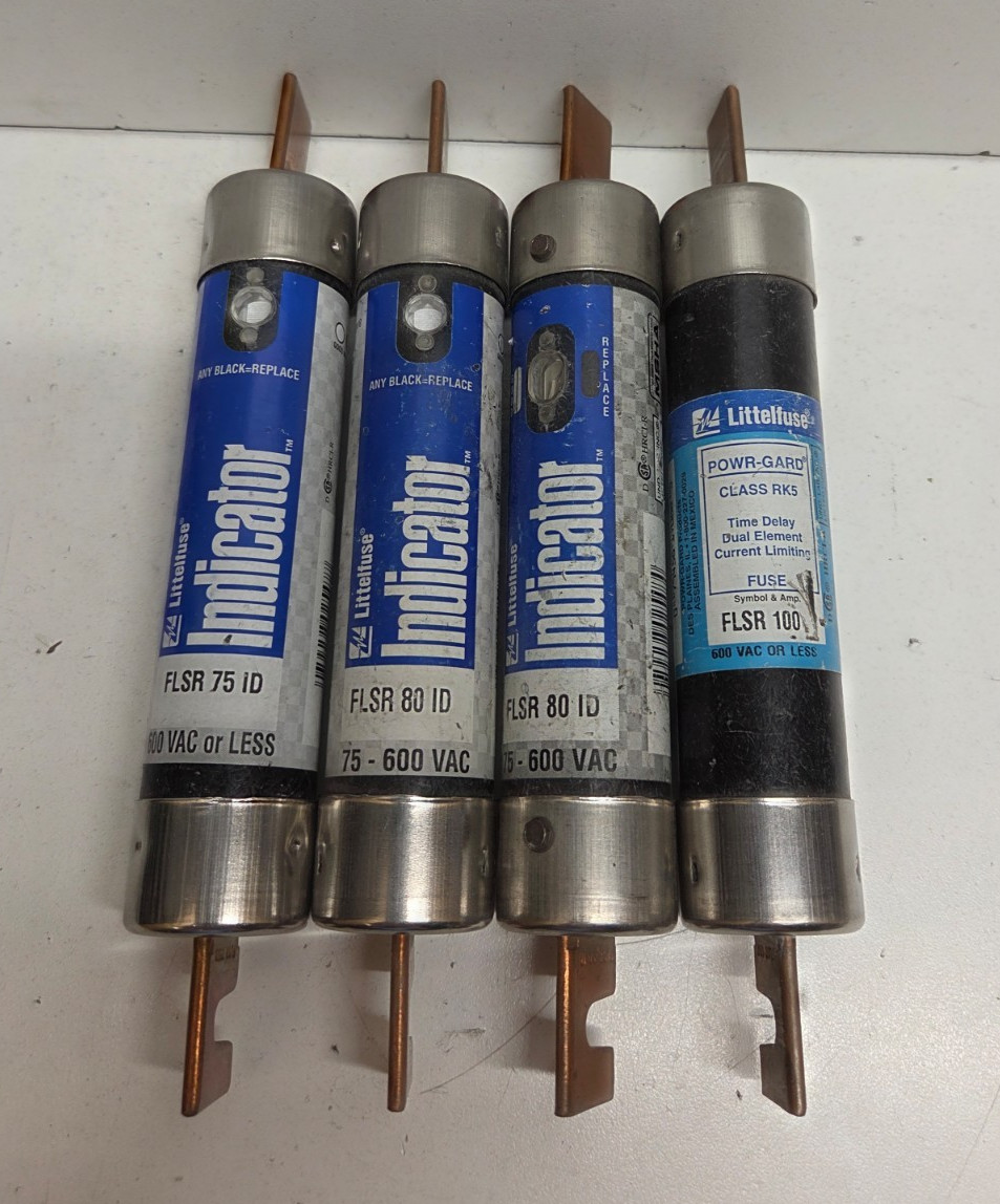 LOT OF 4 NEW NO BOX! LITTELFUSE 600V VARIOUS SIZE RK5 FUSES FLSR