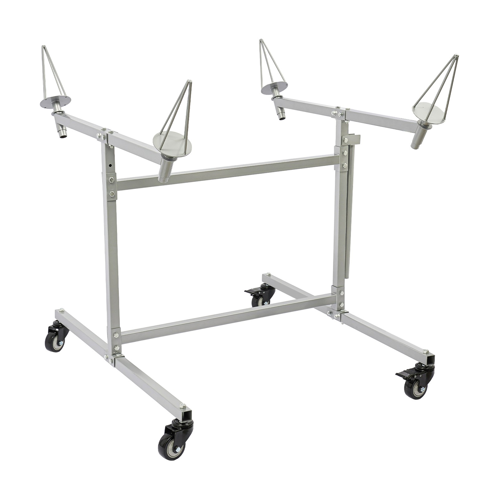 Mobile Wheel Rim Painting Stand F02 With Swivel Casters 300lbs Heavy Duty Rack