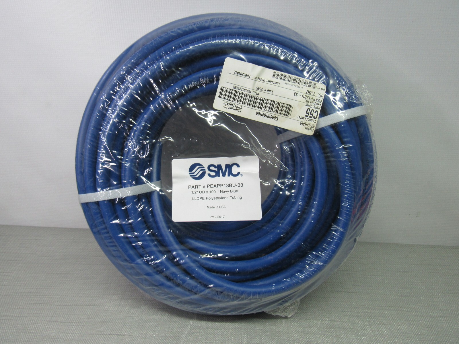 CMC PEAPP13BU-33 1/2” ODX100′ Polyethylene Tubing