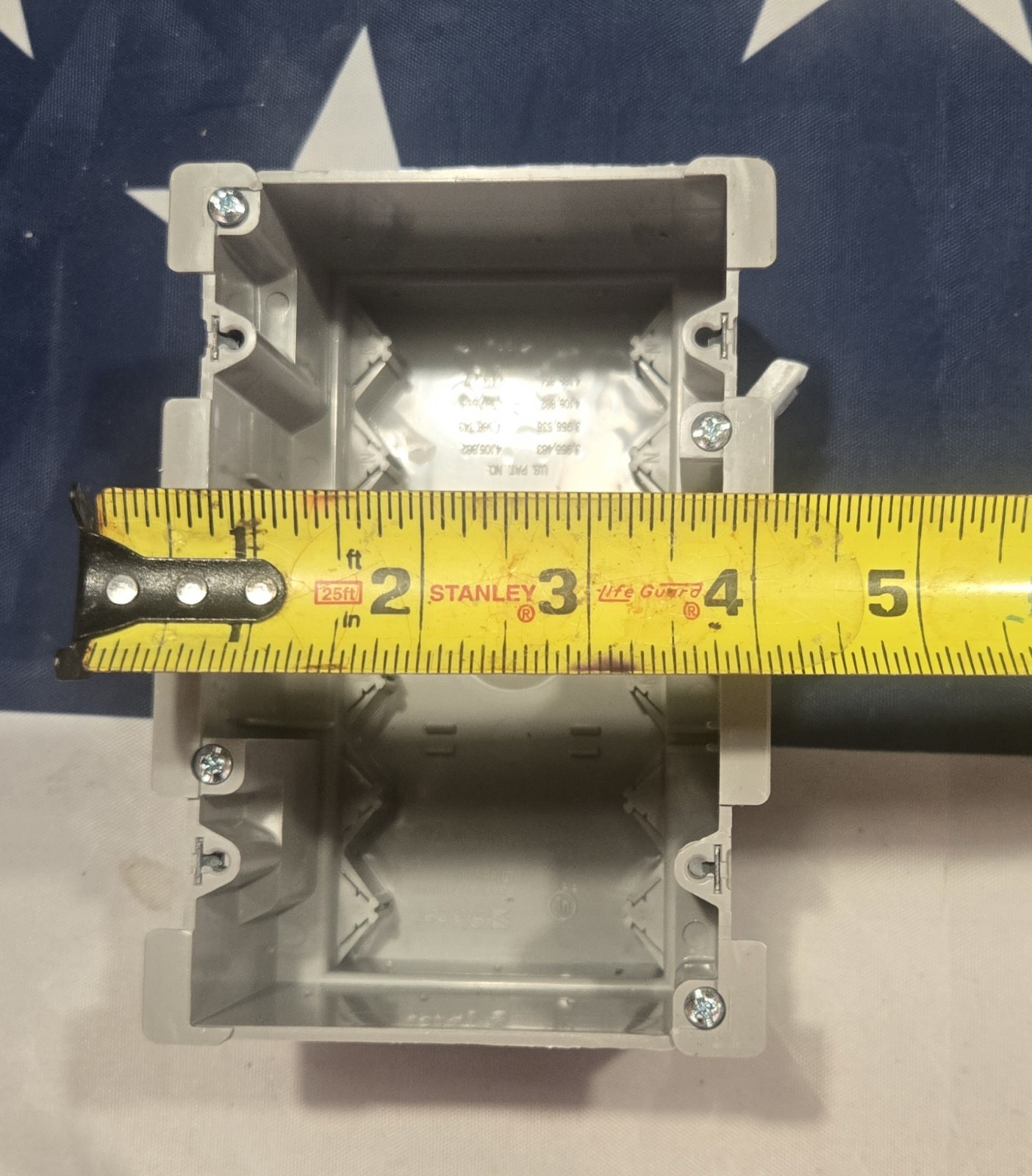 Slater PASS & SEYMOUR S3-52-W OLD WORK BOX 52 CU-IN 3 GANGS GRAY – 6 Autoclamps