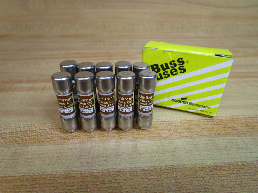 Buss KTK-R-4 Bussmann Fuse Cross Ref 4XC23 (Pack of 10)